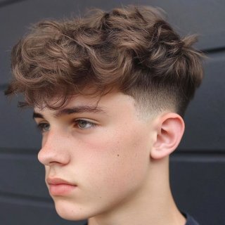 blowout taper textured fringe