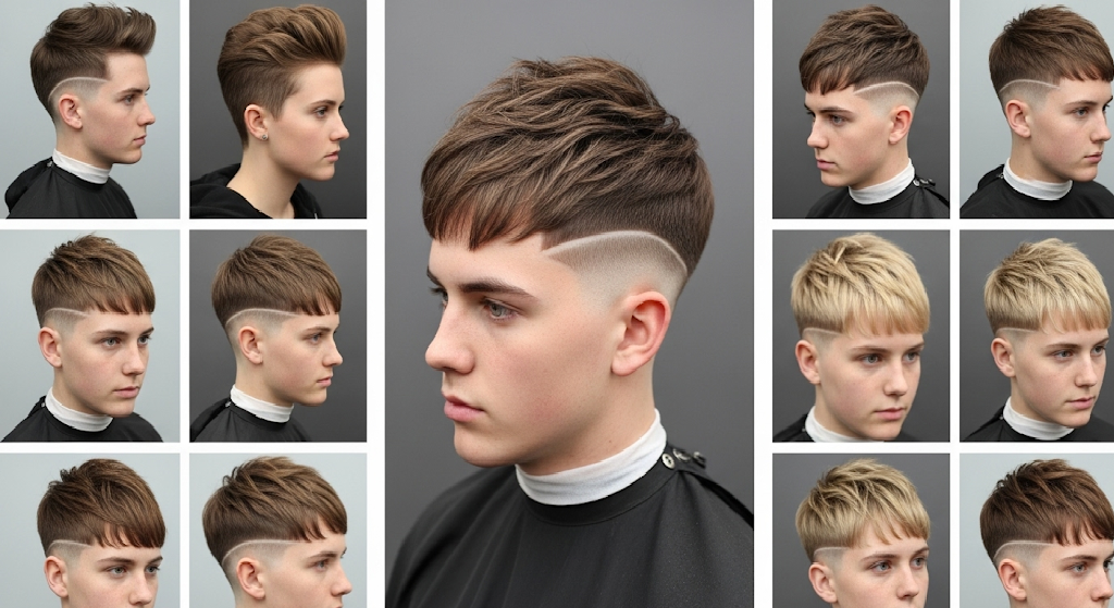 Man with versatile Blowout Taper Textured Fringe showcasing hair volume and movement